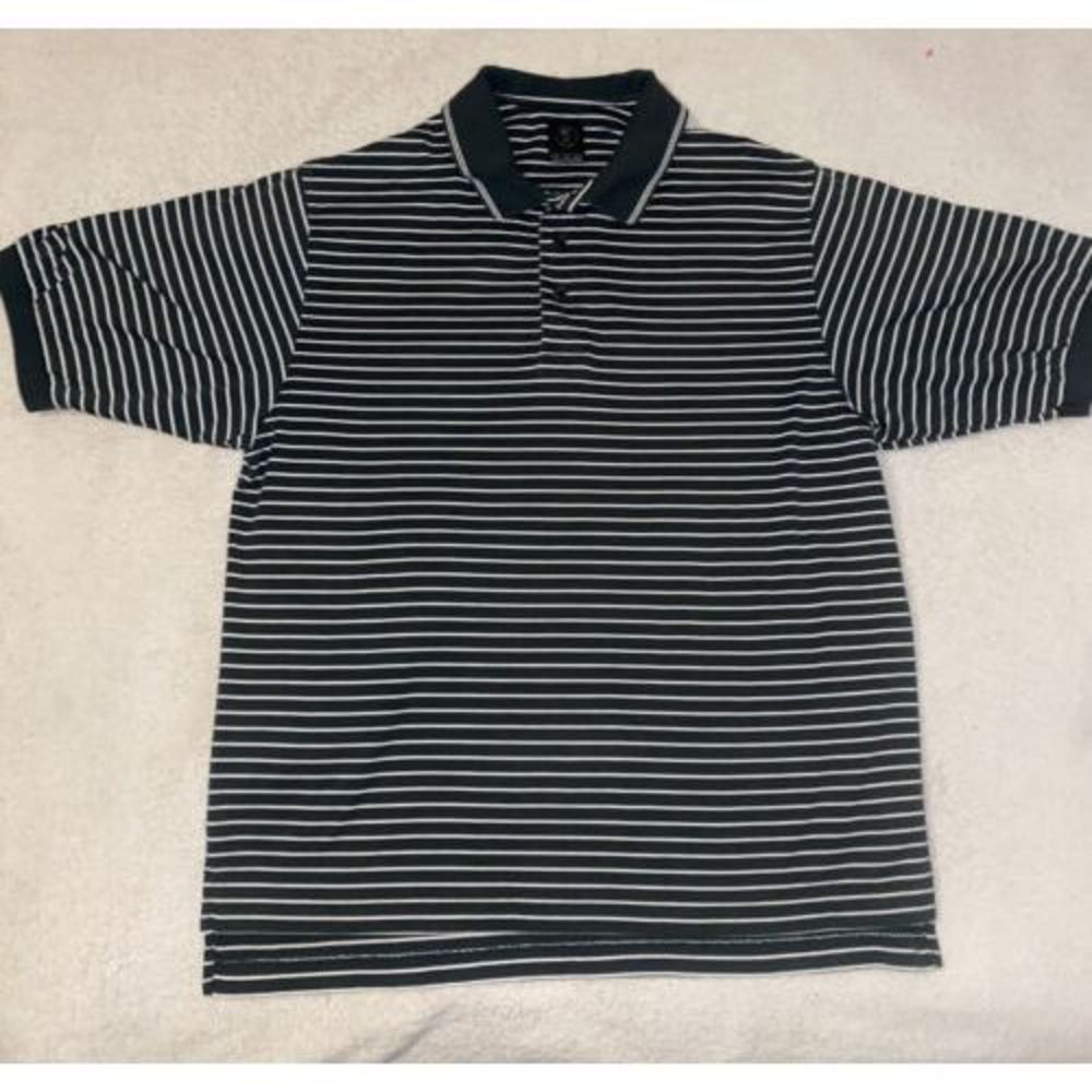 Men’s Nike Golf Polo Vintage Moss Green Short Sleeve Size M White Stripes